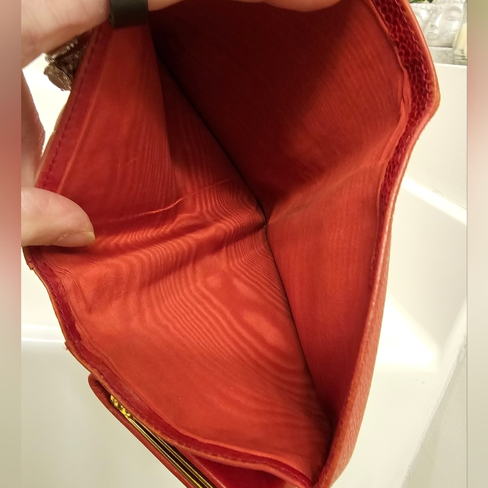 CHANELl Caviar Red Leather Wallet - Picture 7 of 10